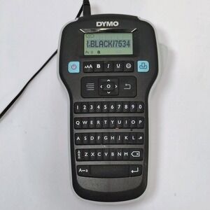 DYMO LabelManager 160e Handheld Label Maker QWERTY Keyboard with AC Adapter Blk